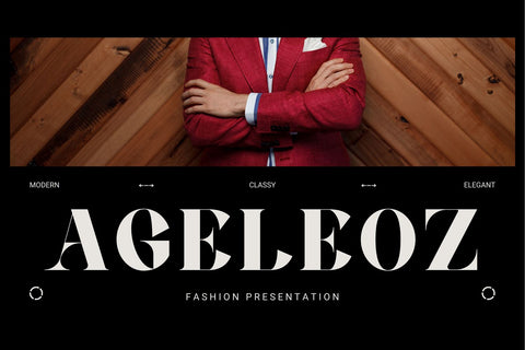 Agaleoz - Serif Display Font Irvan Randi 