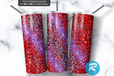 Agate Glitter milky way 20 oz / 30 oz Skinny Tumbler Sublimation Regulrcrative 