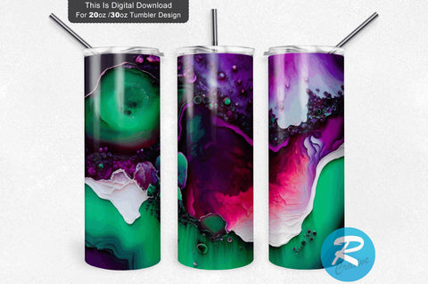 Agate Glitter red and green 20 oz / 30 oz Tumbler PNG Sublimation Regulrcrative 
