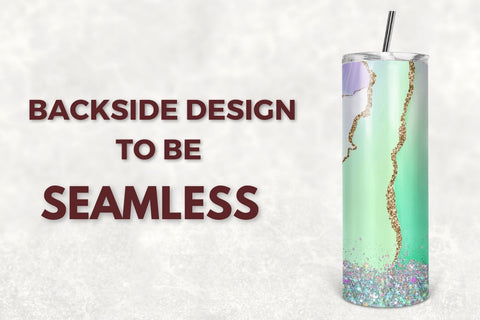 Agate Sublimation Tumbler Designs, Glitter Geode 20oz Skinny Tumbler Wrap Template - PNG Digital Download Sublimation TumblersByPhill 