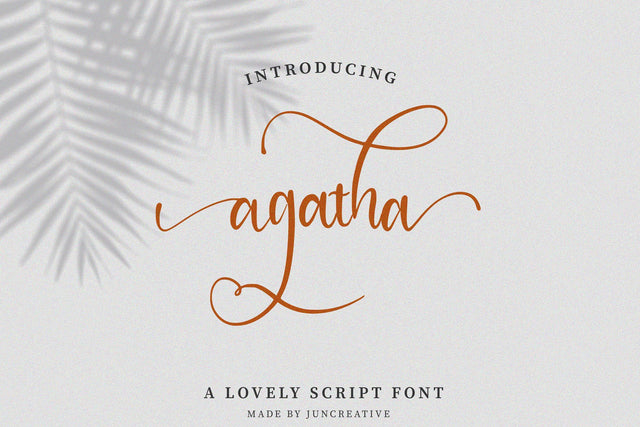 Agatha Font Jun Creative 