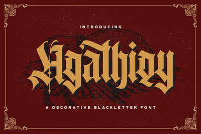 Agathiqy - Blackletter Font Font StringLabs 