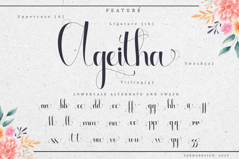 Ageitha Font Sakha Design Studio 
