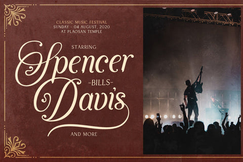 Agenda King - Vintage Script Font Font StringLabs 