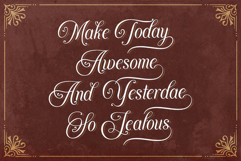 Agenda King - Vintage Script Font Font StringLabs 