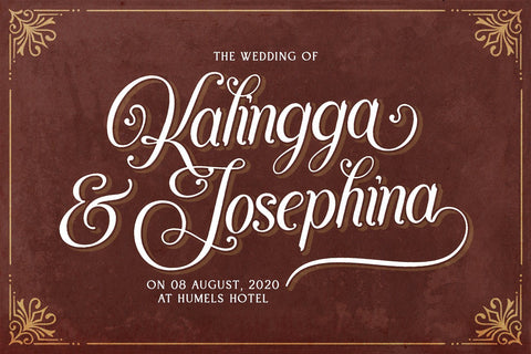 Agenda King - Vintage Script Font Font StringLabs 