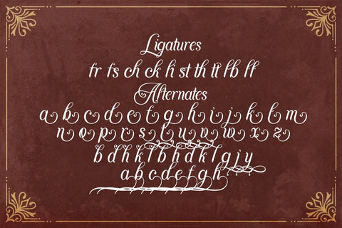 Agenda King - Vintage Script Font Font StringLabs 