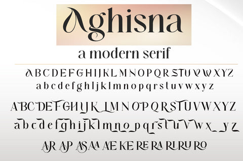 Aghisna Display Font Poen1983 