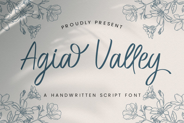 Agia Valley - Handwritten Font Font StringLabs 