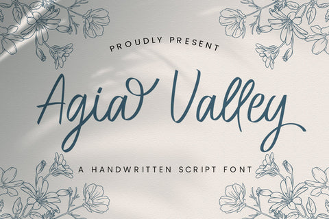 Agia Valley - Handwritten Font Font StringLabs 