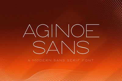 Aginoe - Modern Sans Serif Font Font StringLabs 