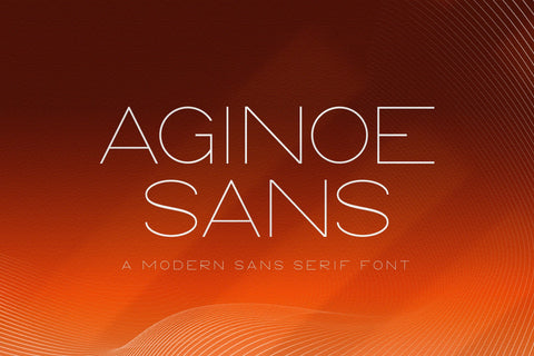 Aginoe - Modern Sans Serif Font Font StringLabs 