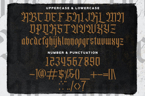 Agise Rujdi - Blackletter Decorative Font Font StringLabs 
