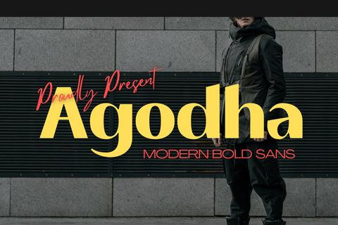 Agodha | Modern Bold Sans Font studioalmeera 