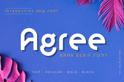 Agree Font twinletter 