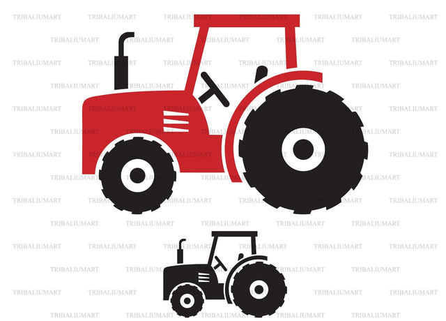 Agricultural tractor SVG TribaliumArtSF 