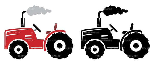 Agricultural tractor SVG TribaliumArtSF 