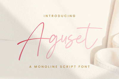 Aguset - Handwritten Font Font StringLabs 