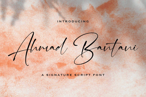 Ahmad Bantani - Signature Font Font StringLabs 