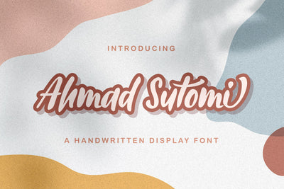Ahmad Sutomi - Handwritten Font Font StringLabs 