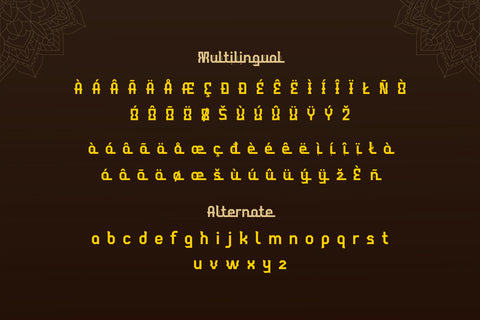 Ahuta Font twinletter 