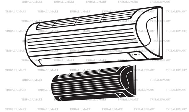 Air conditioner SVG TribaliumArtSF 