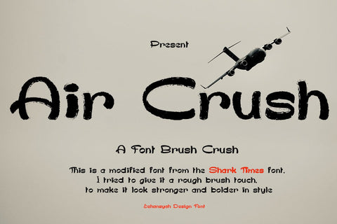 Air Crush Font JH-CreativeFont 