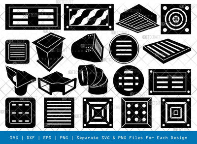 Air Duct Silhouette, Air Duct SVG, HVAC Svg, Heating Equipment Svg, Air Duct Bundle, SB00892 SVG ETC Craft 
