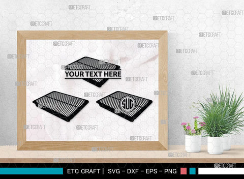 Air Filter Monogram, Air Filter Silhouette, Air Filter, Car Air Filter, Cabin Air Filter, AC Filter Svg, SB00057 SVG ETC Craft 