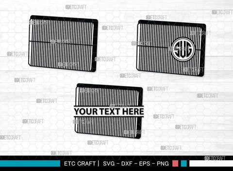 Air Filter Monogram, Air Filter Silhouette, Air Filter, Car Air Filter, Cabin Air Filter, AC Filter Svg, SB00057 SVG ETC Craft 