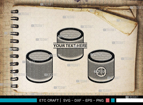 Air Filter Monogram, Air Filter Silhouette, Air Filter, Car Air Filter, Cabin Air Filter, AC Filter Svg, SB00057 SVG ETC Craft 