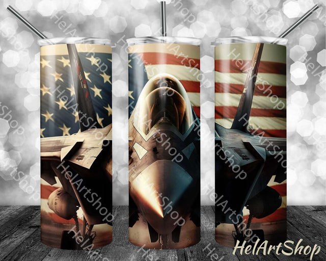 Air Force Tumbler PNG, 20Oz Skinny Tumbler PNG Sublimation _HelArtShop_ 