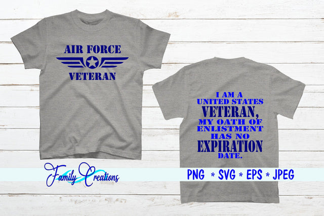 Air Force Veteran SVG Family Creations 