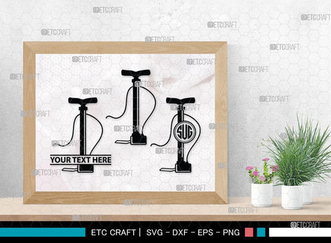 Air Pump Silhouette Svg, Air Pump SVG, Wheel Svg, Bicycle Svg, SB00058 SVG ETC Craft 