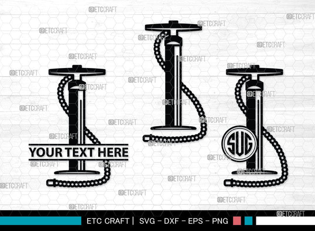 Air Pump Silhouette Svg, Air Pump SVG, Wheel Svg, Bicycle Svg, SB00058 SVG ETC Craft 
