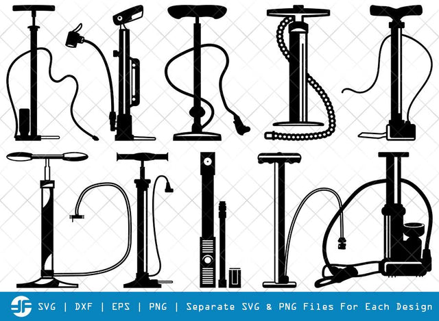 Air Pump SVG Cut Files | Pump SVG | Air Pump Silhouette Bundle SVG ETC Craft 