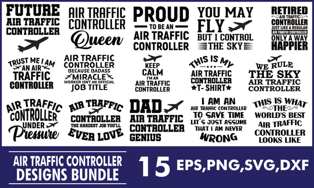 Air Traffic Controller SVG Designs Bundle SVG PatternFeed8 