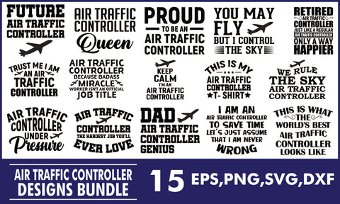 Air Traffic Controller SVG Designs Bundle SVG PatternFeed8 