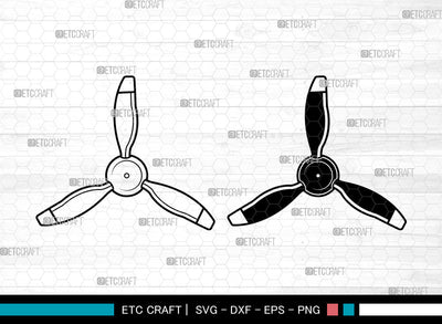 Aircraft Propeller SVG, Propeller Svg, Airplane Propeller Svg, Fly Propeller Svg, Aircraft Propeller Svg SVG ETC Craft 