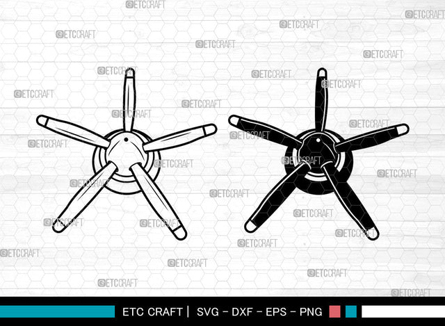 Aircraft Propeller SVG, Propeller Svg, Airplane Propeller Svg, Fly Propeller Svg, Aircraft Propeller Svg SVG ETC Craft 