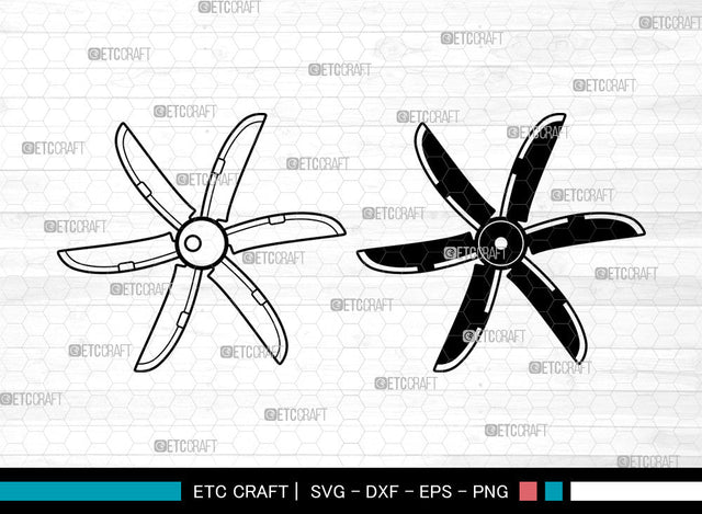 Aircraft Propeller SVG, Propeller Svg, Airplane Propeller Svg, Fly Propeller Svg, Aircraft Propeller Svg SVG ETC Craft 