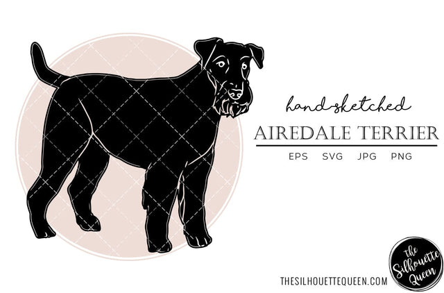 Airedale Terrier Sketch SVG Loveleen Kaur 