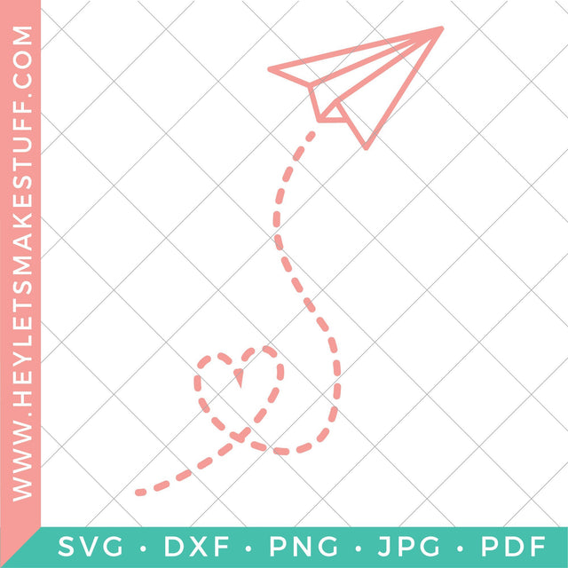 Airplane Hearts SVG Hey Let's Make Stuff 