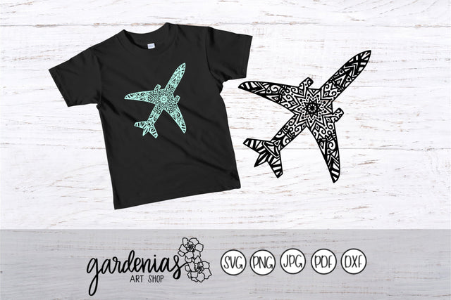 Airplane Mandala SVG Gardenias Art Shop 