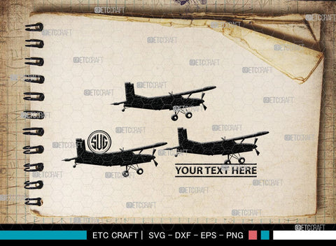 Airplane Monogram, Airplane Silhouette, Airplane SVG, Plane Svg, Air Transportation Svg, SB00035 SVG ETC Craft 