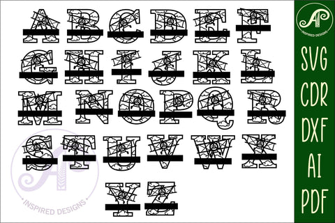 Airplane monogram letter bundle Name signs SVG 3 layer SVG APInspireddesigns 