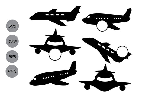 Airplane Monogram| plane Svg Cut Files SVG CosmosFineArt 