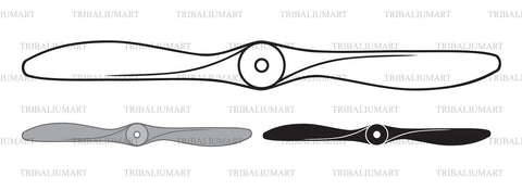 Airplane propeller SVG TribaliumArtSF 