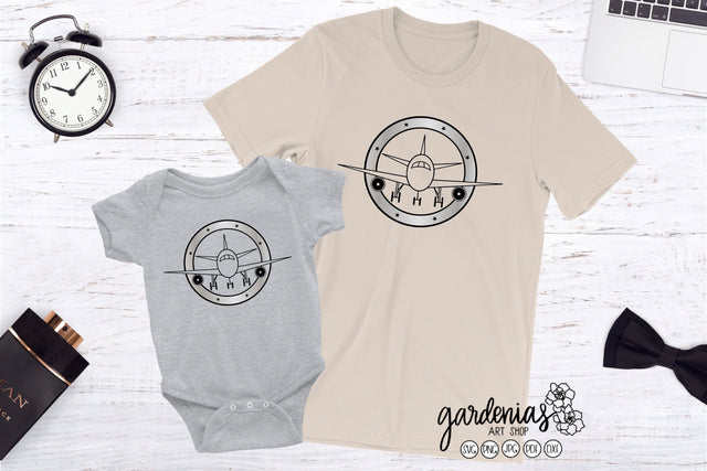 Airplane with Stars SVG Gardenias Art Shop 