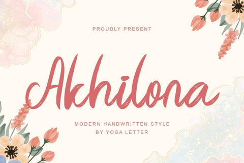 Akhilona Font Prasetya Letter 